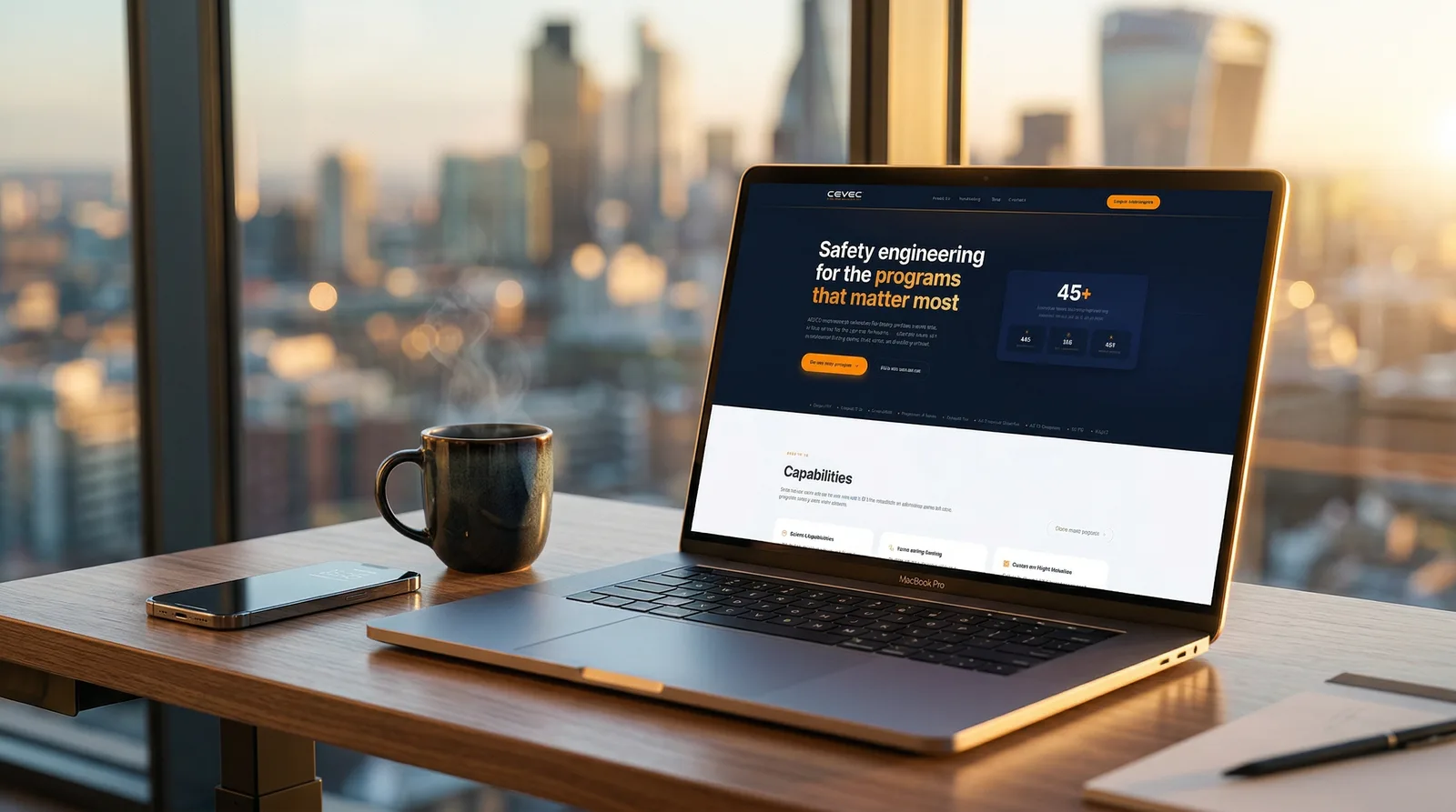 CETEC website on laptop