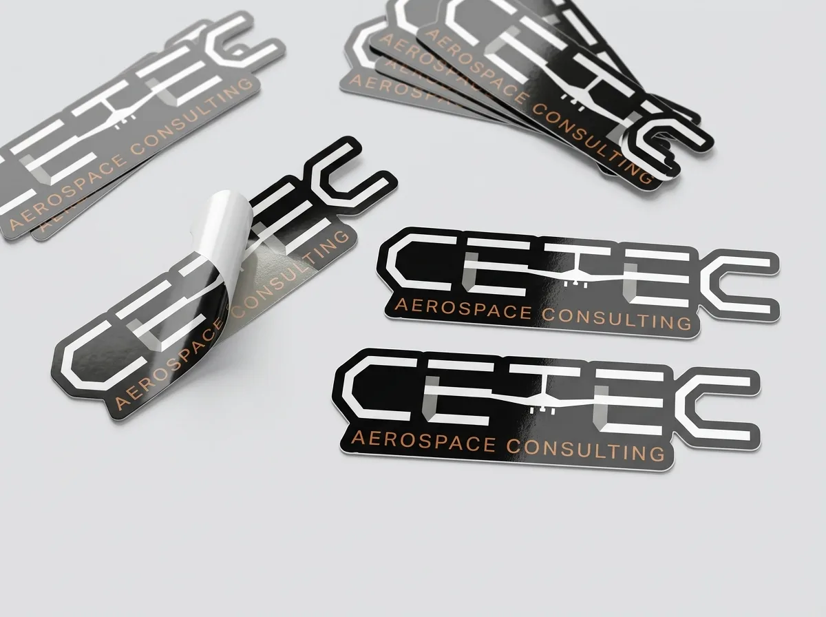 CETEC die-cut stickers