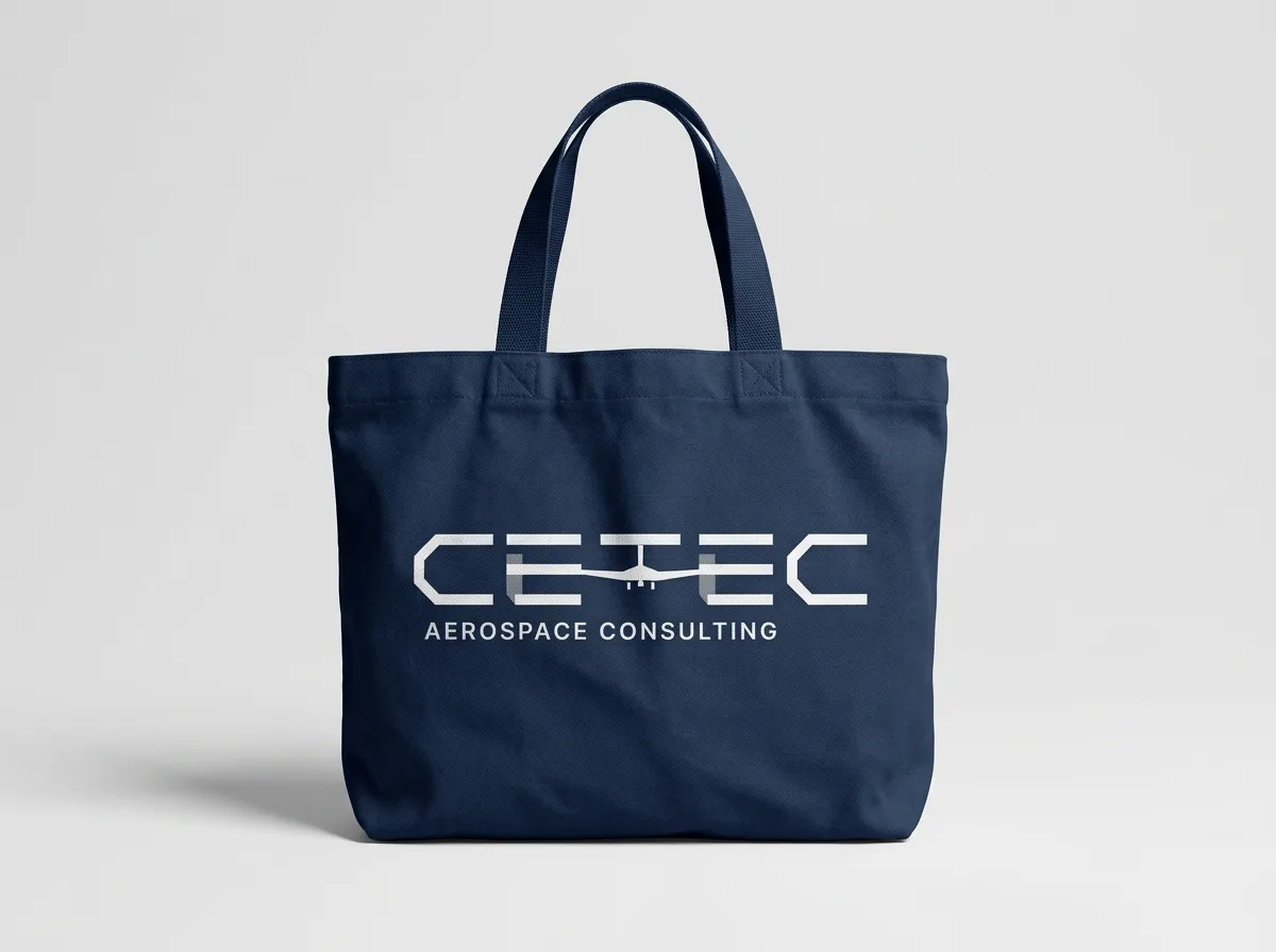 CETEC navy tote bag