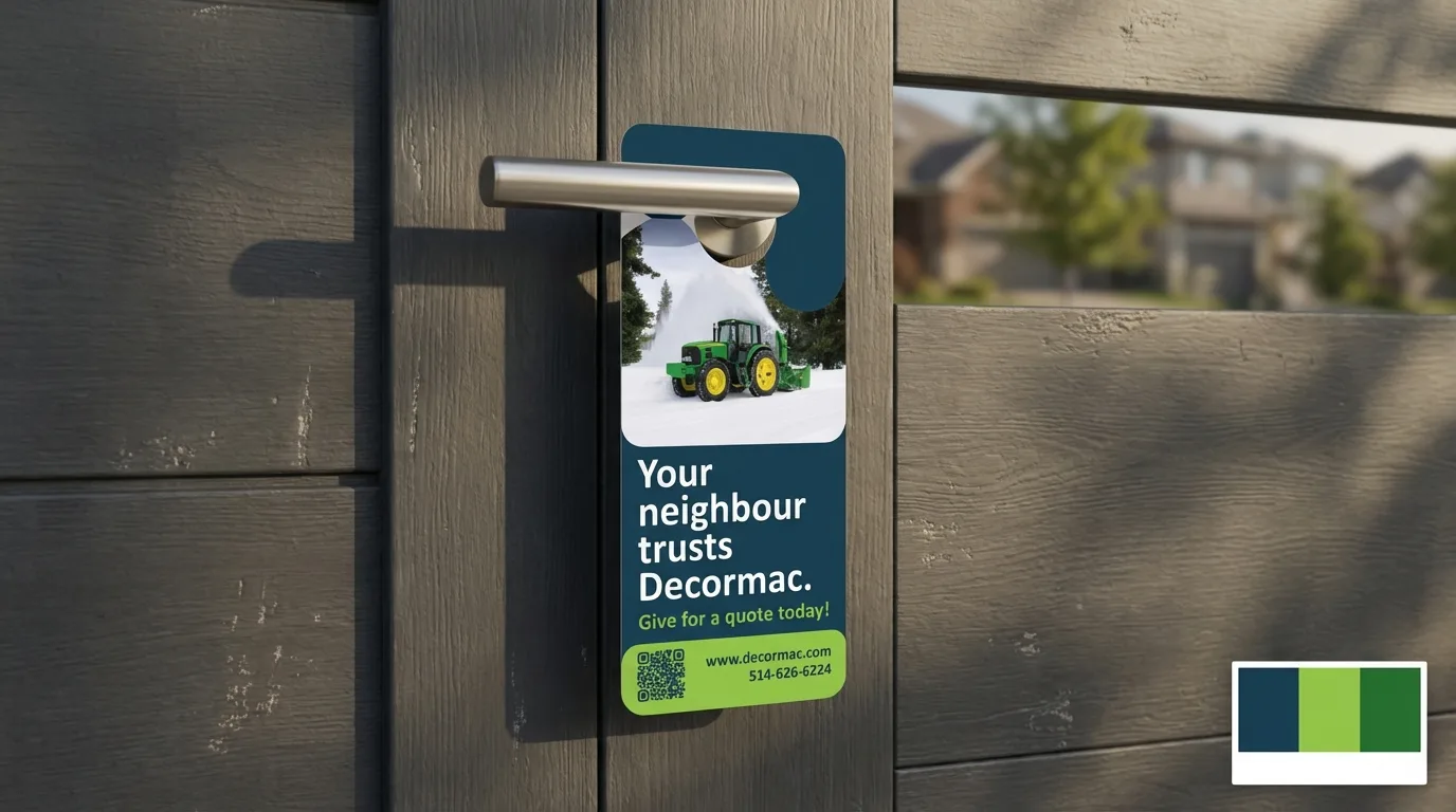 Door hanger on real door